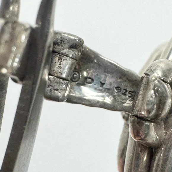 David Yurman Large Diamond Blue Topaz Labyrinth Enhancer Pendant .925 - Picture 8 of 10